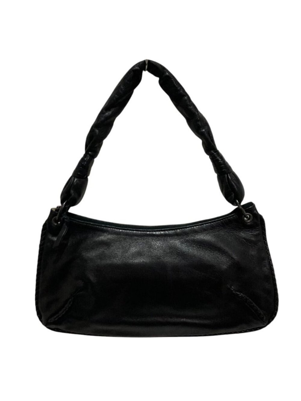 Bottega Veneta Leather Mini Handbag Black